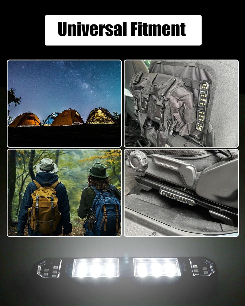 SUNPIE UTV Dome Light Battery Powered Roll Cage Bar Interior Dome Lighting Compatible with Polaris Can am Pioneer/Talon Kawasaki Mule/Teryx Arctic Cat ATV Truck Tractor Glof Cart Offroad - Image 4